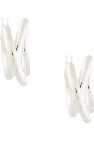 E.M. Twist hoop earrings