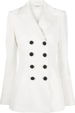 Serafini Fitted double-breasted blazer