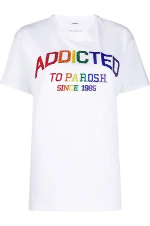P.A.R.O.S.H. Crew neck crystal-embellished T-shirt