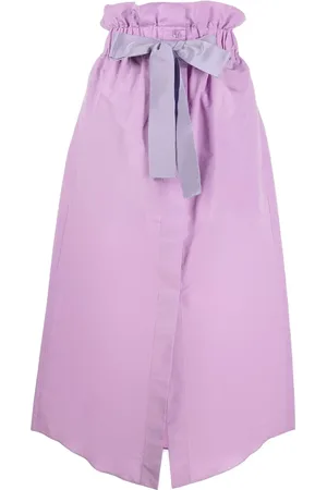 Patou Drawstring-waist midi skirt