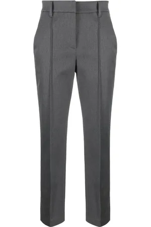 Brunello Cucinelli Pleated cropped trousers