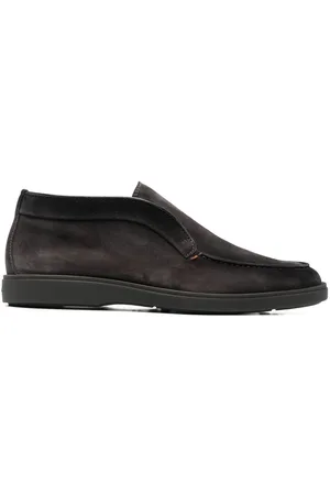 santoni Slip-on suede boots