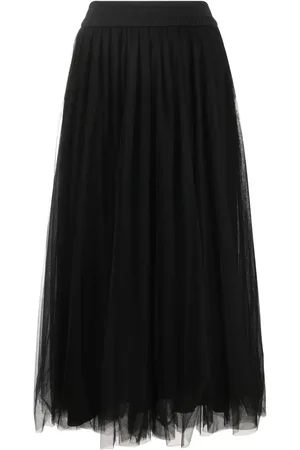 Fabiana Filippi High-waist tulle midi skirt