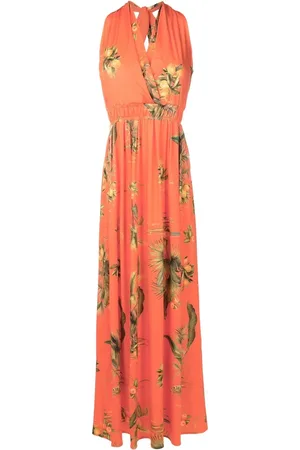 Lygia & Nanny Floral-print halterneck dress