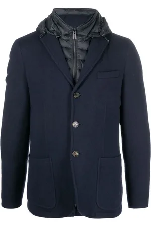 MOORER Padded wool jacket