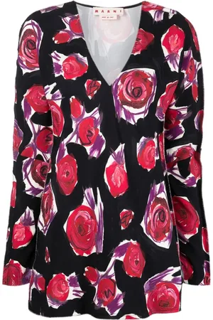 Marni Rose print top