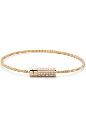 Le Gramme 18kt yellow diamond 9g polished cable bracelet