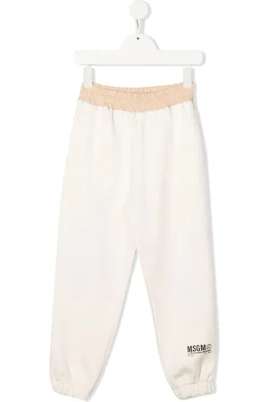 Msgm Logo-print cotton trousers