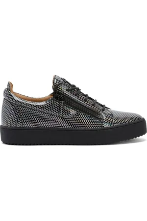 Giuseppe Zanotti Honeycomb-pattern vinyl sneakers