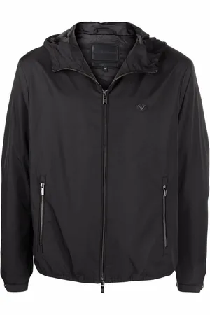 Emporio Armani Water-repellent hooded jacket