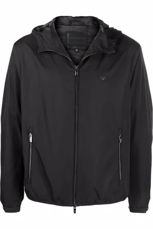 Emporio Armani Water-repellent hooded jacket