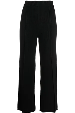 AERON Ribbed merino-cashmere trousers