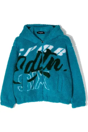 Dsquared2 Logo-print zip-up hooded jacket