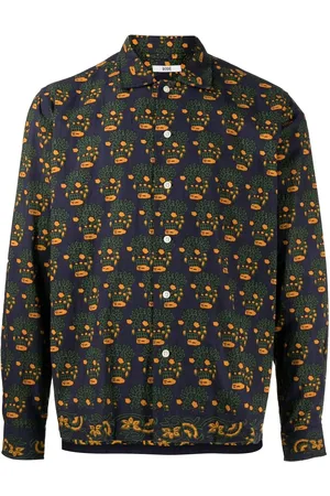BODE Graphic-print button-up shirt