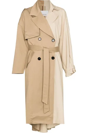 The Frankie Shop Two-tone panelled trench coat