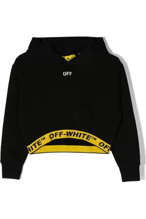 OFF-WHITE Logo-band cropped hoodie