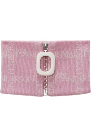 J.W.Anderson Monogram-print merino neck scarf