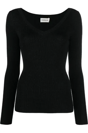 P.A.R.O.S.H. Glittered V-neck jumper