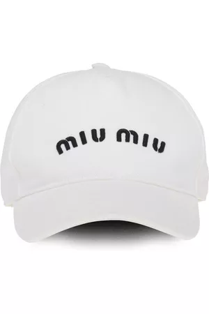 Miu Miu Women Caps - Logo-embroidered baseball cap