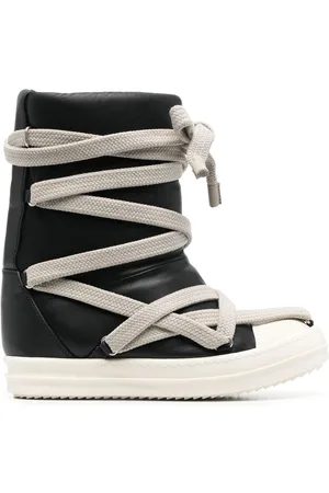 Rick Owens Jumbo Puffer mega-laced sneaker boots