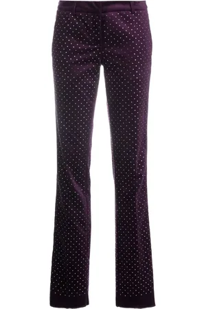 Philipp Plein Office crystal-embellished trousers