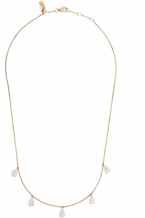 DJULA 18kt rose gold Tassel diamond choker