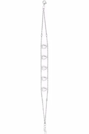 DJULA 18kt white gold tassel diamond bracelet