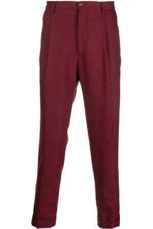Etro Pleated wool-blend trousers