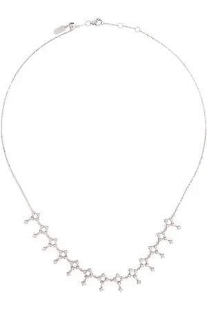 DJULA 18kt white gold Lace diamond choker