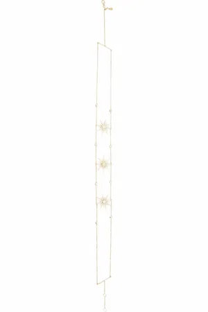 DJULA 18kt yellow Big Sun diamond choker