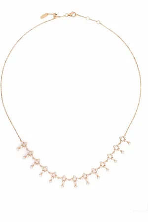 DJULA 18kt rose gold Lace diamond choker