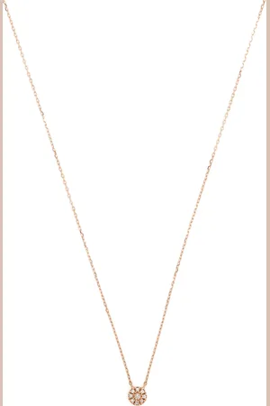 DJULA 18kt rose gold Target diamond necklace