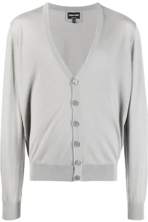 Giorgio Armani V-neck virgin-wool cardigan