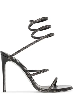 RENE CAOVILLA Crystal-embellished strap-detail sandals