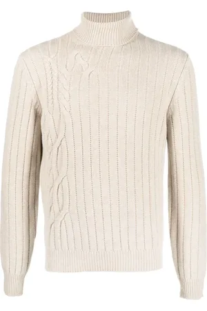 corneliani Cable-knit roll-neck jumper