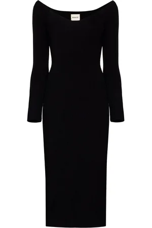 Khaite The Pia ribbed-knit midi dress