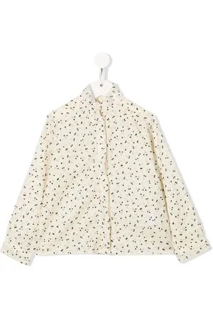 BONPOINT Cherry-print organic cotton shirt
