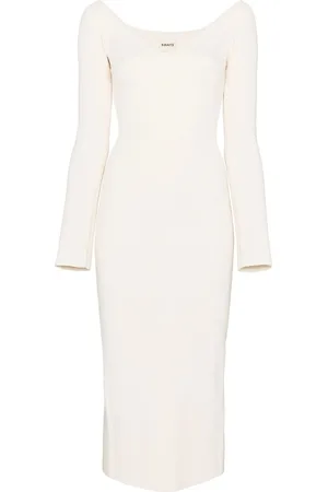 Khaite Pia ribbed-knit midi dress