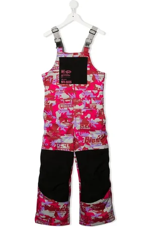 Diesel Camouflage logo-print ski jumpsuit
