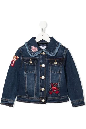 MONNALISA Patch-detail denim jacket