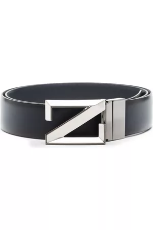 Z Zegna Men Belts - Logo-buckle belt