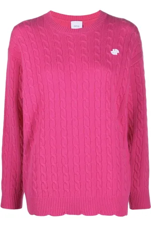 Patou Logo-motif cable-knit jumper