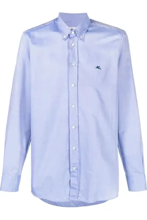 Etro Logo-embroidered long-sleeve shirt