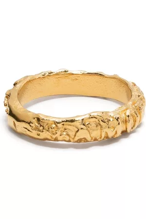 Alighieri Rings - Amore embossed 24kt -plated ring