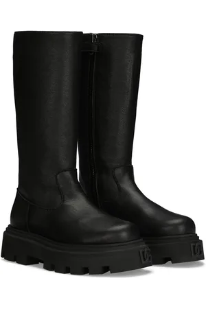 Dolce & Gabbana Leather calf-length boots
