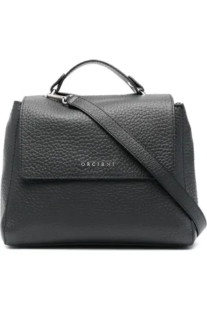 Orciani Grained leather crossbody bag