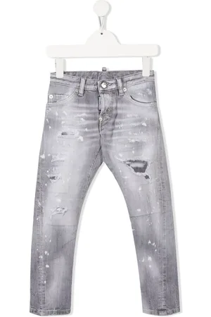 Dsquared2 Ripped-detail straight jeans