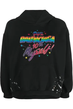 Balenciaga 90/10 slogan-print hoodie