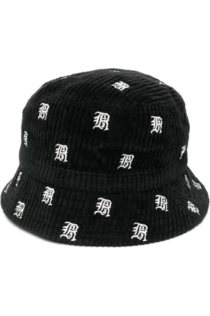 R13 All-over embroidered-logo bucket hat