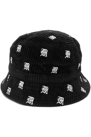 R13 Women Hats - All-over embroidered-logo bucket hat